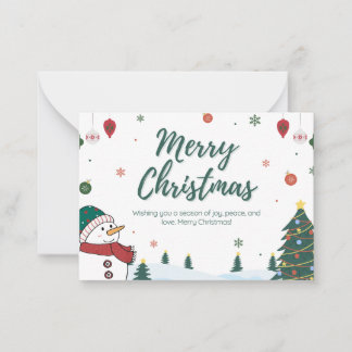 Joyeuse carte de Noël ( carte de voeux ).