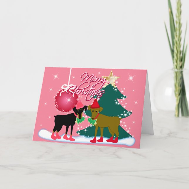 Joyeuse carte de Noël de Pin de minute (Devant)