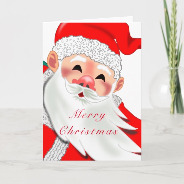 Joyeuse carte de Noël du Père Noël (Devant)
