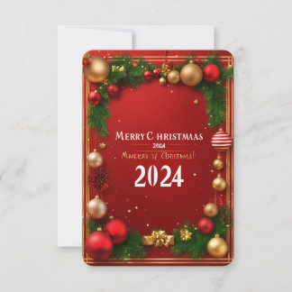 "Joyeuse carte de Noël : 'Joyeux Noël 2024 ! '"