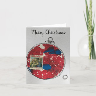 Joyeuse carte de Noël - ornement dessiné à la main