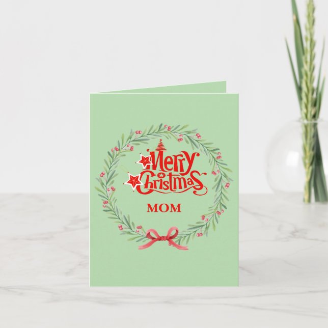 Joyeuse carte de Noël pour maman (Devant)