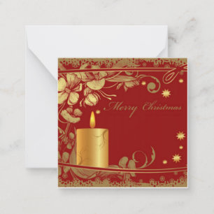 Joyeuse carte de note de Noël élégante