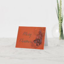 Joyeuse carte de tirage à main de Noël