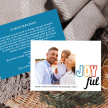 Joyeuse carte de vacances | horizontal