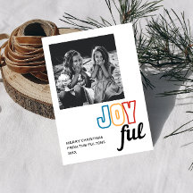 Joyeuse carte de vacances | vertical