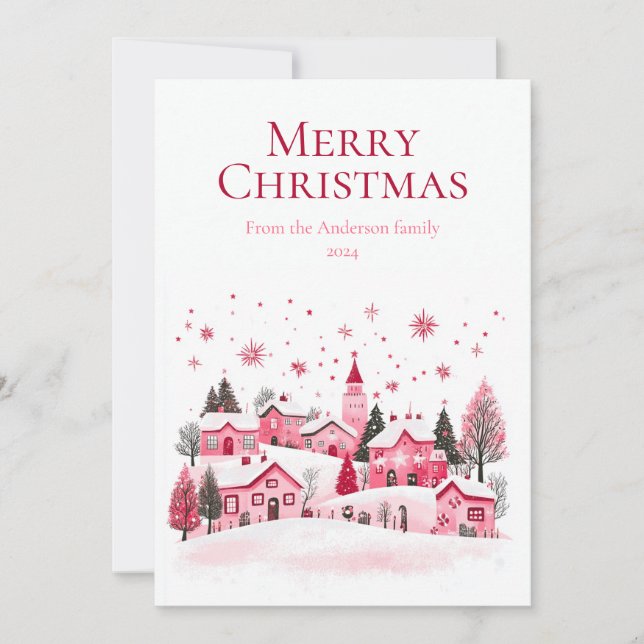 Joyeuse carte de voeux de Noël (Devant)