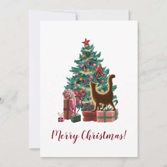 Joyeuse carte de voeux de Noël (Devant)