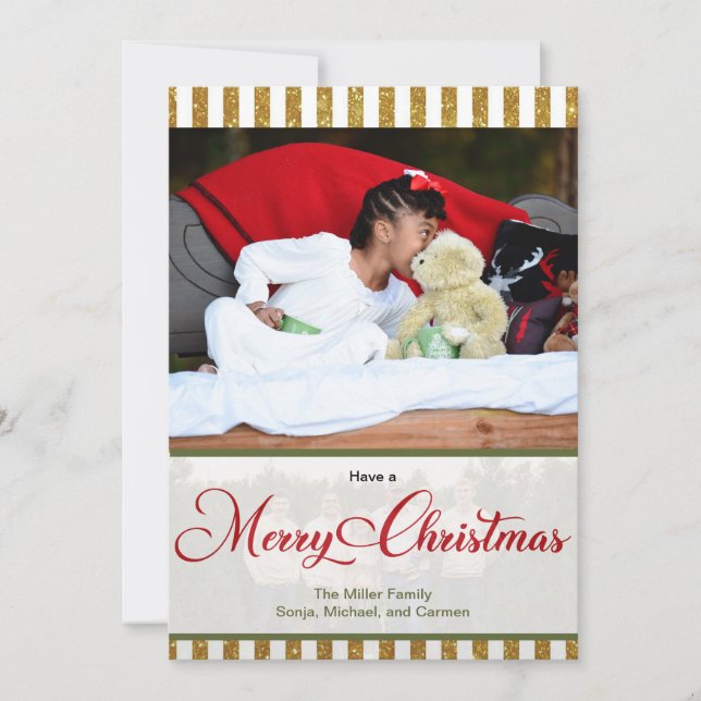 Joyeuse carte de voeux de Noël (Devant)