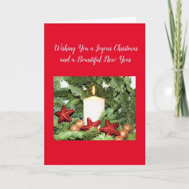 Joyeuse carte de voeux de Noël (Devant)
