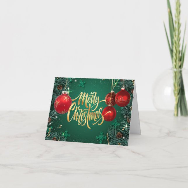 Joyeuse carte de voeux de Noël (Devant)