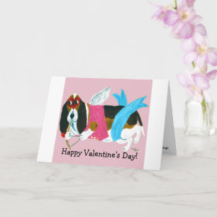 Joyeuse carte de vœux pliée pour la Saint-Valentin