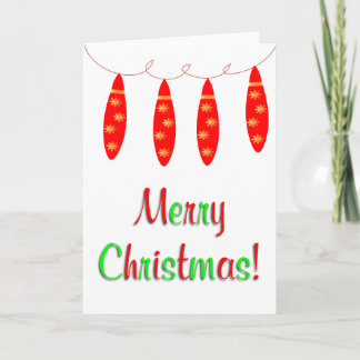 Joyeuse carte d'ornements de Noël