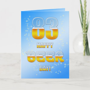 Joyeuse carte du 83e anniversaire de la fête de la