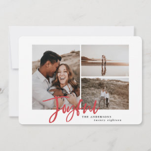 Joyeuse carte multi photo de noël