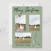Joyeuse carte Noël Arbre