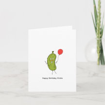 Joyeuse carte Pickle d'anniversaire