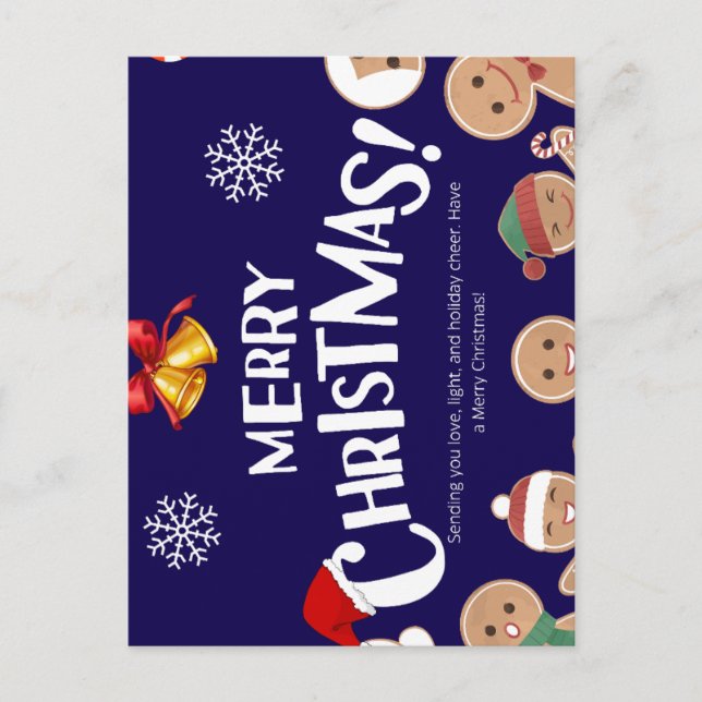 Joyeuse carte postale bébé de Noël (Devant)