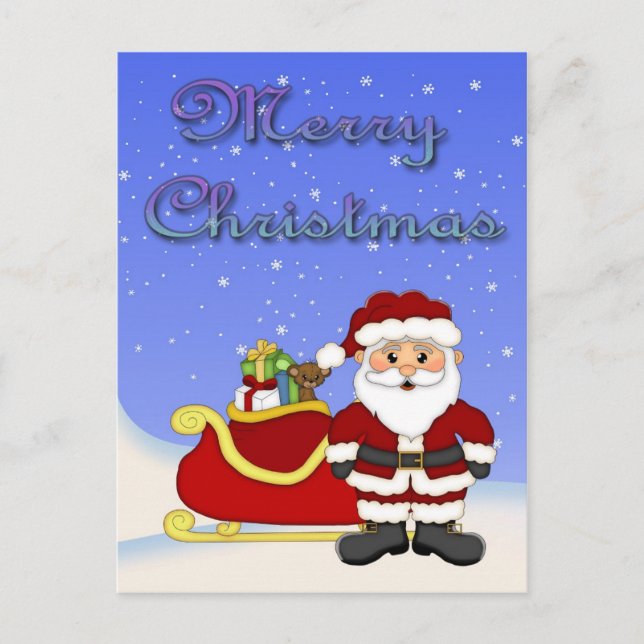 Joyeuse carte postale de Noël (Devant)