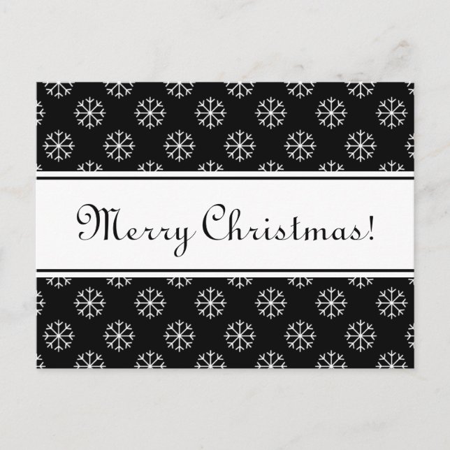 Joyeuse carte postale de Noël avec des lettres élé (Devant)