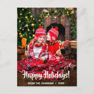 Joyeuse carte postale de Noël Joyeuses cartes post