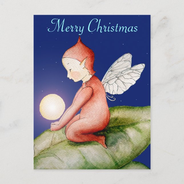 Joyeuse carte postale Elf Christmas (Devant)
