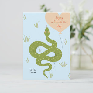 Joyeuse carte Saint Valentin bleu