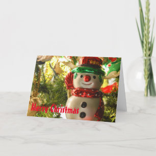 Joyeuse carte Snowman de Noël