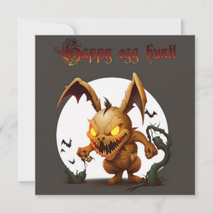 Joyeuse chasse aux oeufs de Pâques zombie Carte de