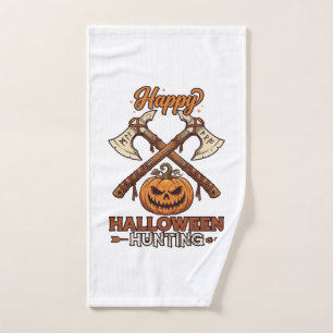 Joyeuse chasse d'Halloween Haches croisées Citroui