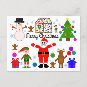 Joyeuse collecte de Noël #1 Carte postale