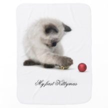 Joyeuse couverture de bébé de Kittymas