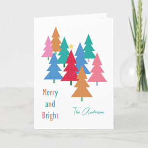 Joyeuse et brillante carte de Noël