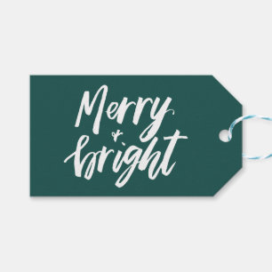 Joyeuse et lumineuse étiquette de cadeau