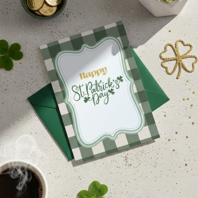 Joyeuse fête de la Saint-Patrick Carte de vœux irl (Créateur téléchargé)