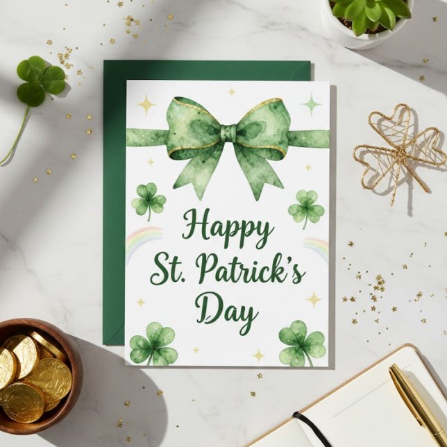 Joyeuse fête de la Saint-Patrick Carte de vœux irl (Créateur téléchargé)