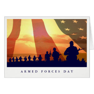 Joyeuse Fête des Forces Armées Cartes de voeux per