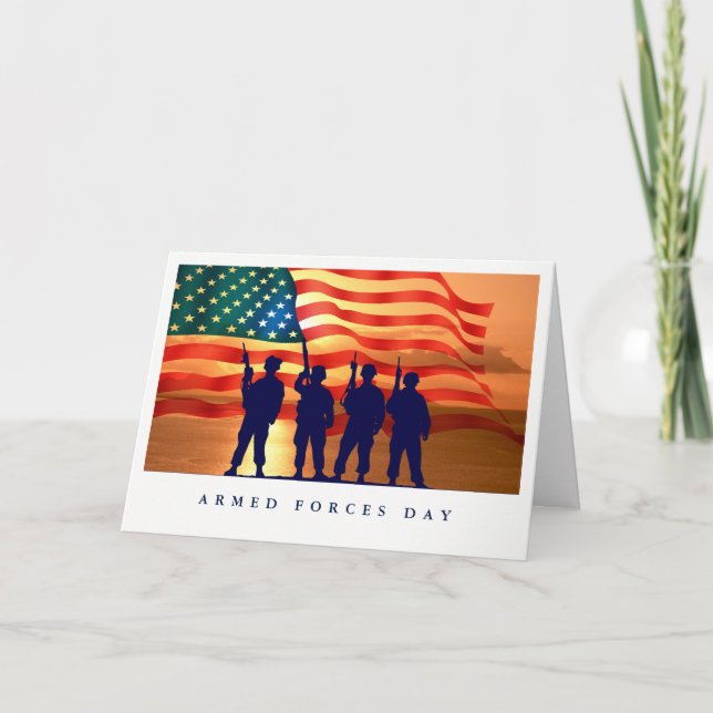 Joyeuse Fête des Forces Armées Cartes de voeux per (Devant)