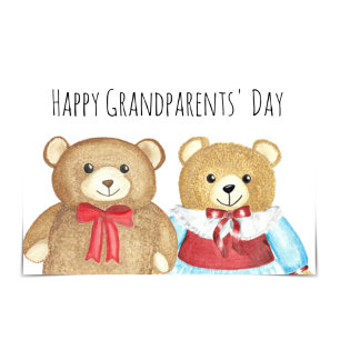 "Joyeuse fête des grands-parents" Carte Oma et Opa