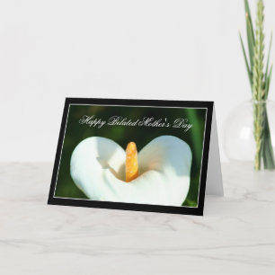 Joyeuse fête des mères Belated Carte Calla Lily