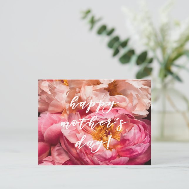 Joyeuse fête des Mères ! Carte postale aux élégant (Debout devant)