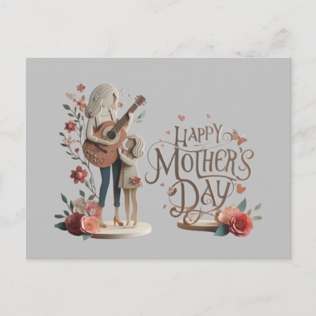 Joyeuse fête des mères Cartes postales de voeux (Devant)