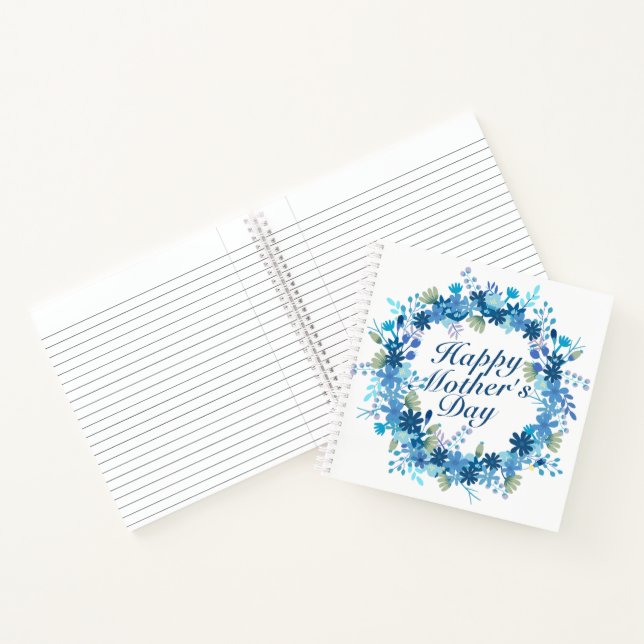 Joyeuse Fête des Mères Hiver Floral Carnet de cour (Intérieur)