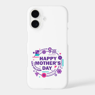 Joyeuse Fête des Mères Rétro Style Amour Maman