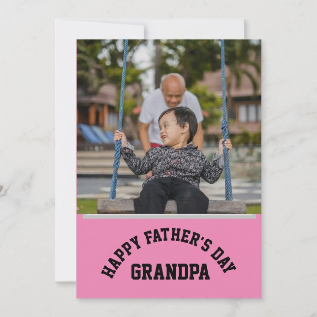 Joyeuse Fête des Pères, Grand-père  Carte Personna (Devant)