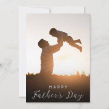 Joyeuse Fête des Pères Papa Carte de Photo Enfants