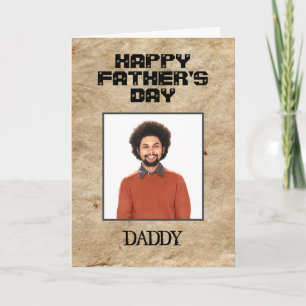 Joyeuse Fête des Pères Papa Carte personnalisée av