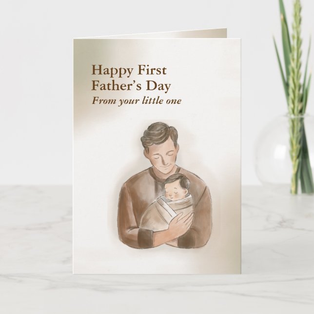 Joyeuse Fête du Premier Père - Carte pliée (Devant)