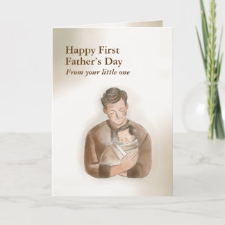 Joyeuse Fête du Premier Père - Carte pliée