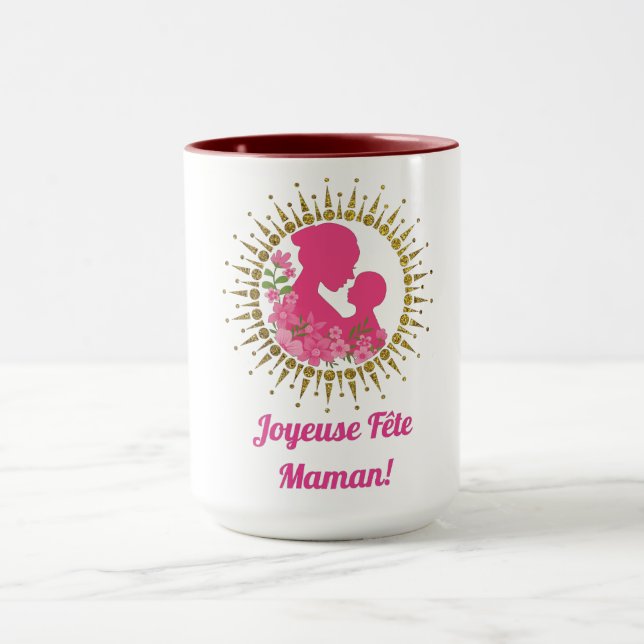Joyeuse Fête Maman  Mug (Center)